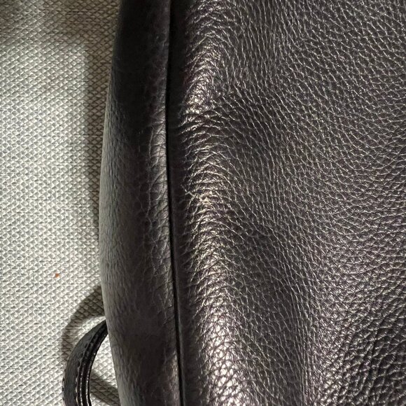 Mini No Name leather Backpack Black Tan stitching - Picture 5 of 12